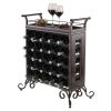 Silvano Wine Rack 5x5 with Removable Tray; Dark Bronze