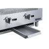 3-Burner Commercial  Griddle in Stainless Steel  with 4  legs