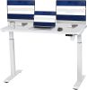 Whole Piece Electric Standing Desk, 48 x 24 Inches Height Adjustable Desk, Sit Stand Desk Home Office Desks - White