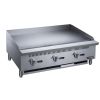 3-Burner Commercial  Griddle in Stainless Steel  with 4  legs