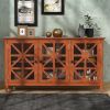 62.2'' Accent Cabinet Modern Console Table for Living Room Dining Room With 3 Doors and Adjustable Shelves