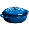 Cast Iron 3 Quart Enameled Dutch Oven Blue