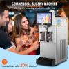 VEVOR Commercial Slushy Machine, 8L / 2.1 Gal Double Bowl Margarita Machine, 1155W Stainless Steel Margarita Smoothie Frozen Drink Maker, Slushie Mach