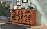 62.2'' Accent Cabinet Modern Console Table for Living Room Dining Room With 3 Doors and Adjustable Shelves