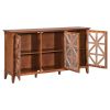 62.2'' Accent Cabinet Modern Console Table for Living Room Dining Room With 3 Doors and Adjustable Shelves