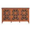 62.2'' Accent Cabinet Modern Console Table for Living Room Dining Room With 3 Doors and Adjustable Shelves