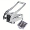 1pc French Fry Cutter; Commercial Restaurant French Fry Cutter Stainless Steel Potato Cutter Vegetable Potato Slicer With Suction Feet Cutter Potato H