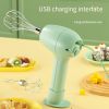 Wireless Portable Electric Food Mixer 3 Speeds Automatic Whisk Dough Egg Beater Baking Cake Cream Whipper Kitchen Tool