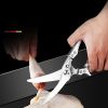 1pc Kitchen Poultry Shears; Kitchen Powerful Chicken Bone Scissors; Multi-purpose Stainless Steel Scissors; Duck Fish Cutter Shears